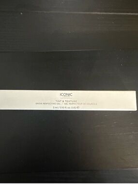 ICONIC London Tint & Texture Brow Perfecting Gel- Black/ Brown 0.10 FL OZ